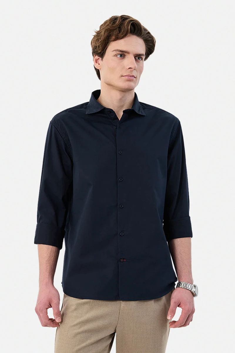 سنيتش Regular Fit 100% Cotton Shirt